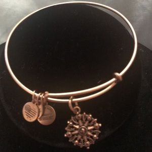 Alex & Ani Gold Tone Compass Bracelet